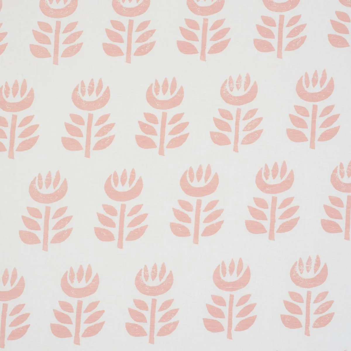Schumacher 179401 Rosenborg Hand Print Pink fabric swatch