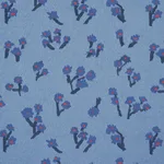 Schumacher 85892 Rosie Posy Woven Blue fabric swatch