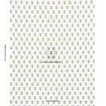 Schumacher 82631 Rosina Floral Cornflower fabric swatch