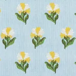 Schumacher 82632 Rosina Floral Marigold fabric swatch