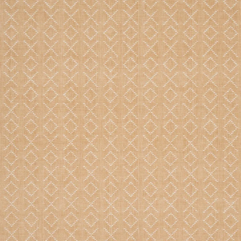 Schumacher 87191 Ross Weave Ochre fabric swatch
