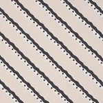 Schumacher 181910 Rousseau Stripe Black & Cream fabric swatch