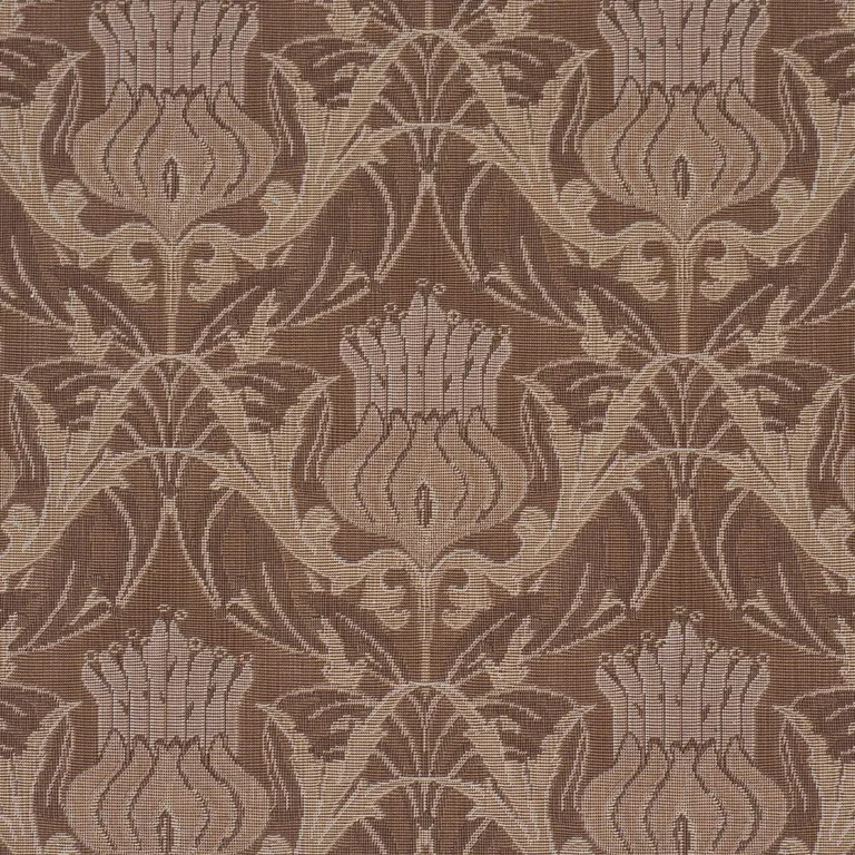 Schumacher 86632 Rowallan Trellis Bronze fabric swatch