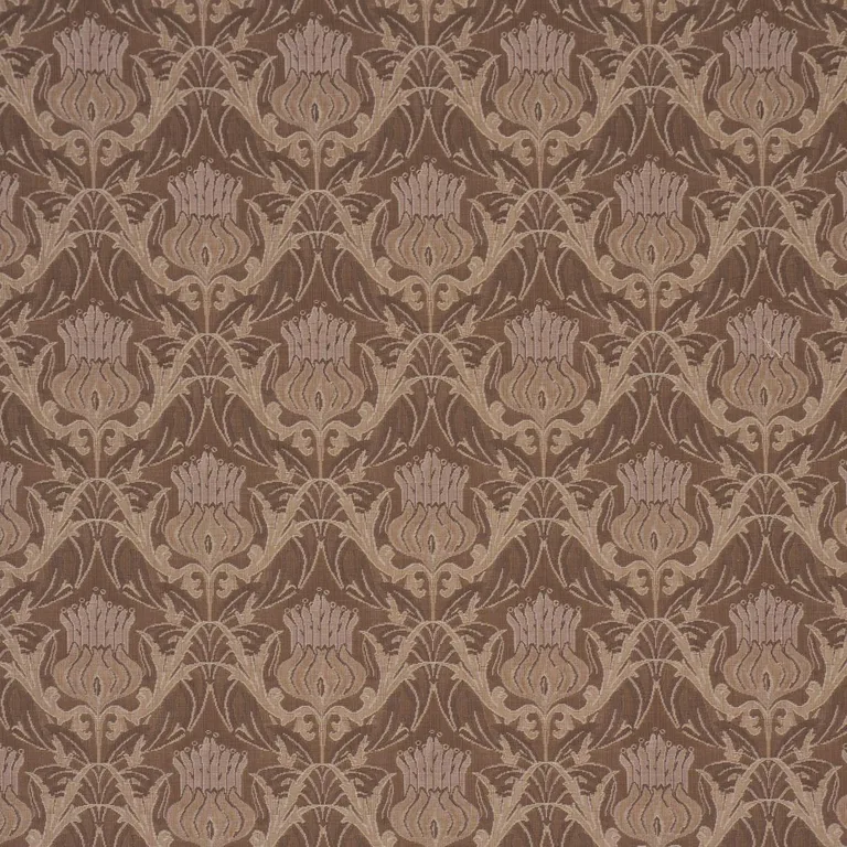 Schumacher 86632 Rowallan Trellis Bronze fabric swatch