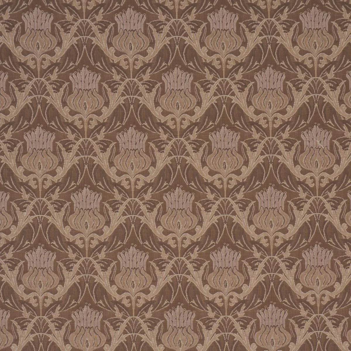 Schumacher 86632 Rowallan Trellis Bronze fabric swatch