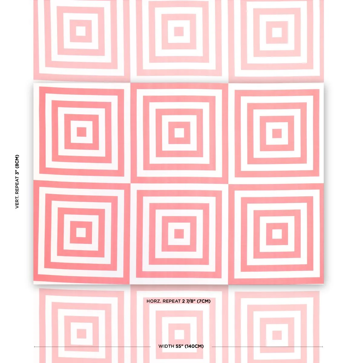 Schumacher 180923 Roxbury Indoor/Outdoor Coral fabric swatch