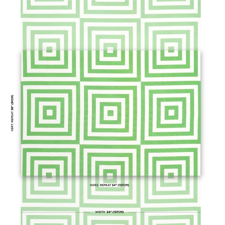 Schumacher 180922 Roxbury Indoor/Outdoor Leaf fabric swatch