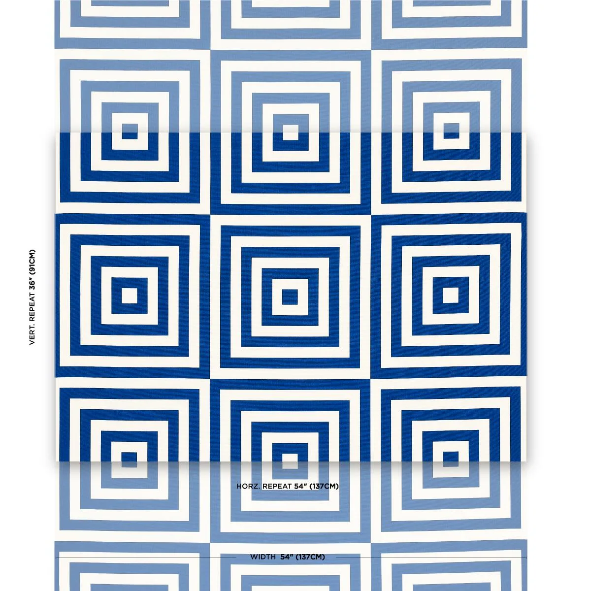 Schumacher 180920 Roxbury Indoor/Outdoor Navy fabric swatch