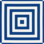 Schumacher 180920 Roxbury Indoor/Outdoor Navy fabric swatch