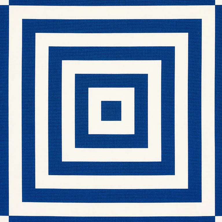 Schumacher 180920 Roxbury Indoor/Outdoor Navy fabric swatch
