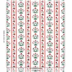 Schumacher 180671 Royal Poppy Stripe Red fabric swatch
