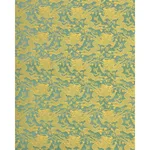 Schumacher 78102 Ruan Dragon Damask Gold fabric swatch