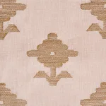 Schumacher 74161 Rubia Embroidery Blush fabric swatch