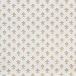 Schumacher 74160 Rubia Embroidery Ivory fabric swatch