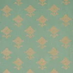 Schumacher 74164 Rubia Embroidery Mineral fabric swatch