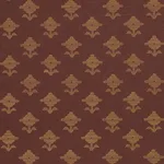 Schumacher 74162 Rubia Embroidery Umber fabric swatch