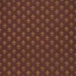 Schumacher 74162 Rubia Embroidery Umber fabric swatch