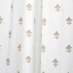 Schumacher 82550 Rubia Sheer Ivory fabric swatch