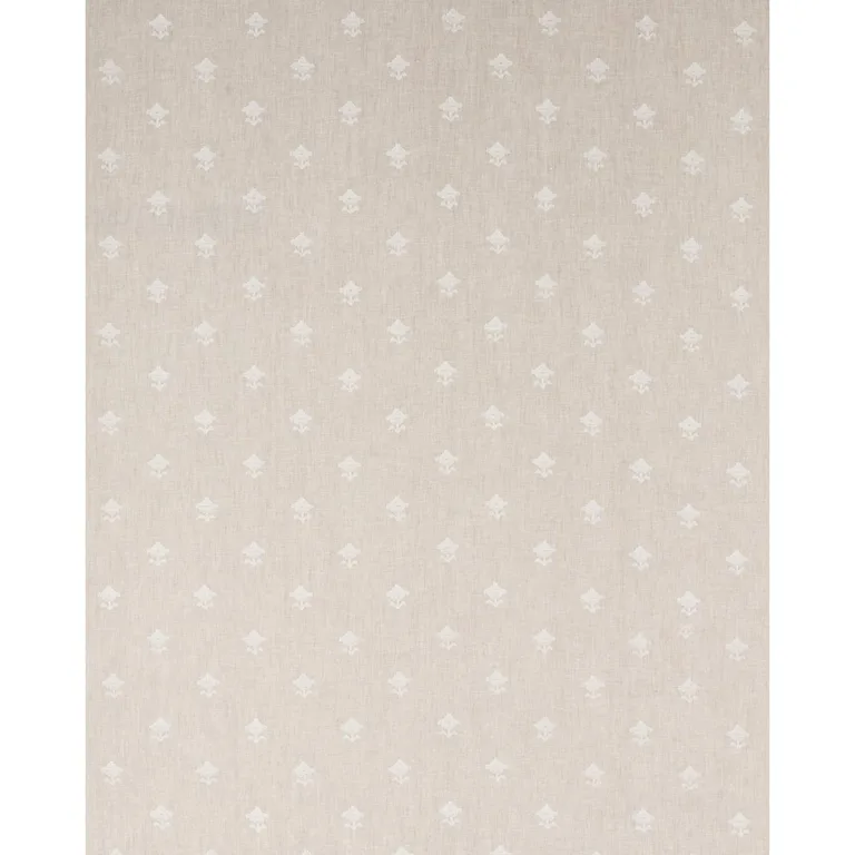 Schumacher 82552 Rubia Sheer Natural fabric swatch