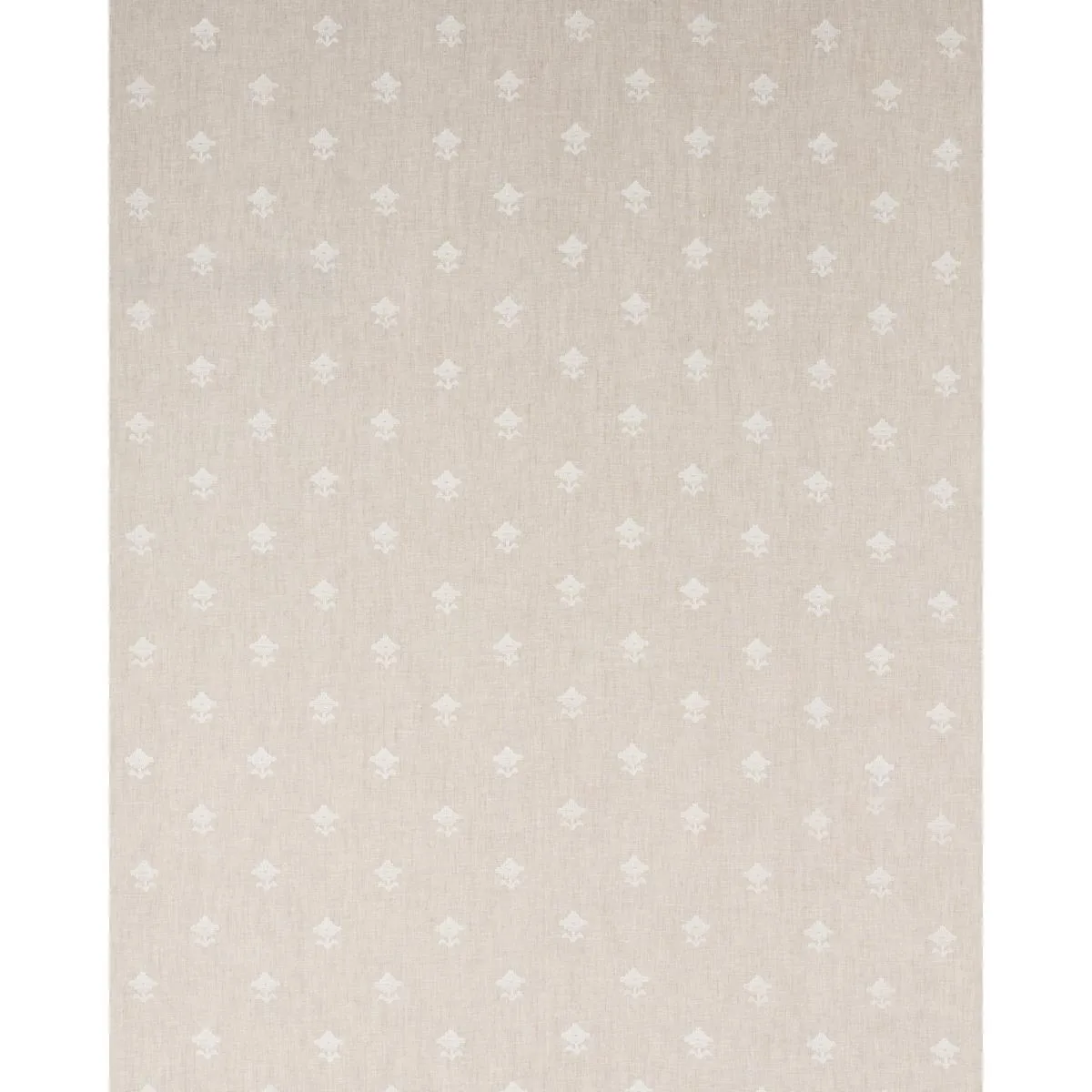 Schumacher 82552 Rubia Sheer Natural fabric swatch