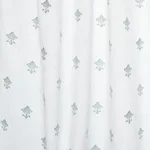 Schumacher 82551 Rubia Sheer Sky fabric swatch