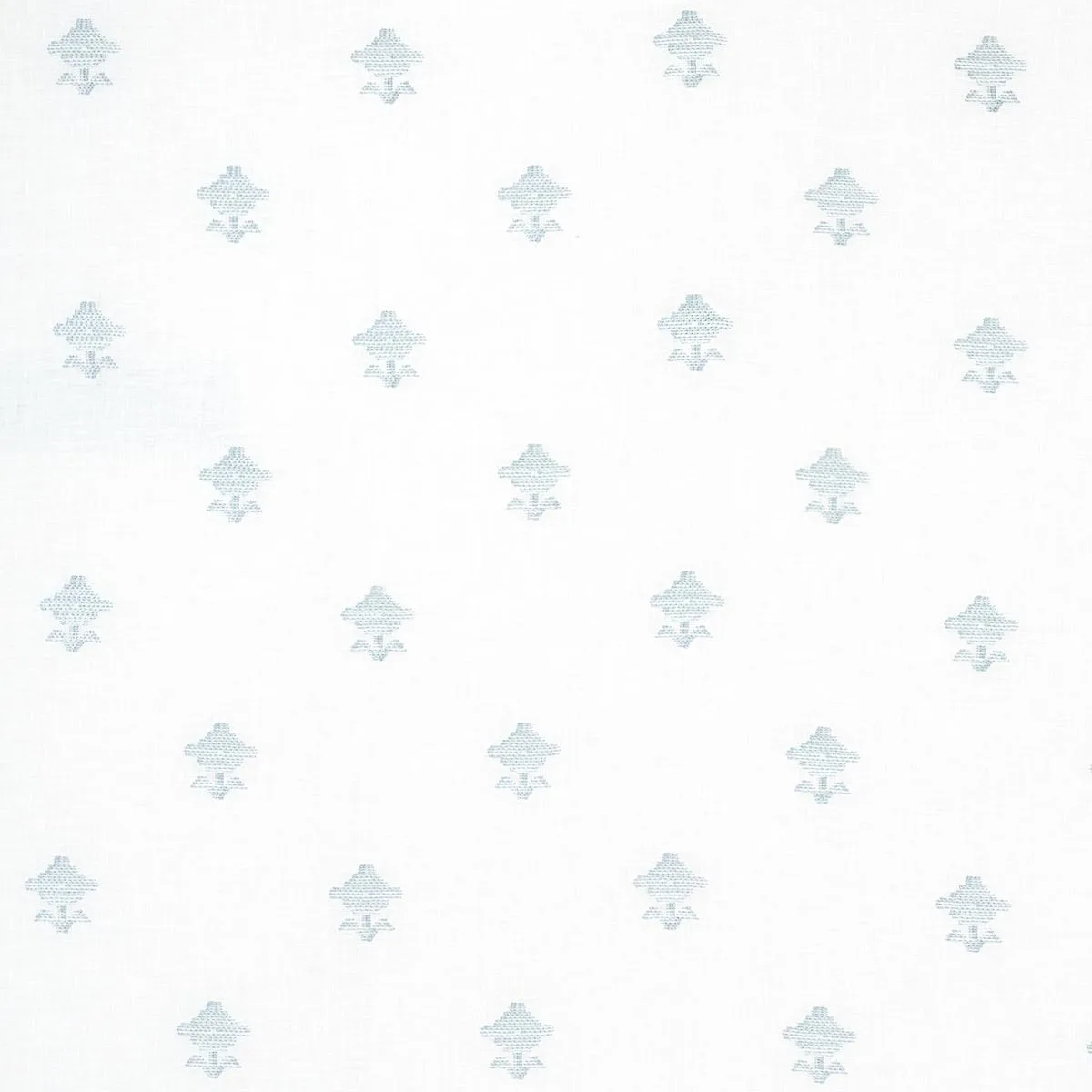 Schumacher 82551 Rubia Sheer Sky fabric swatch