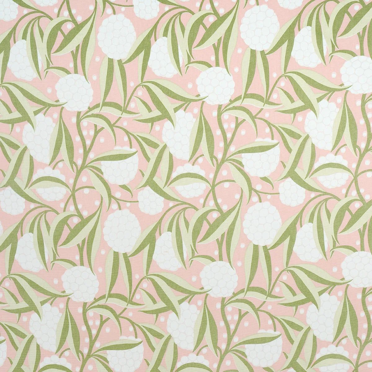 Schumacher 180071 Rubus Cotton Linen Blush fabric swatch