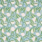 Schumacher 180070 Rubus Cotton Linen Delft fabric swatch