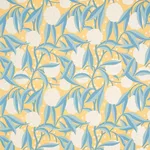 Schumacher 180072 Rubus Cotton Linen Yellow fabric swatch