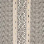 Schumacher 80610 Ruiz Jacquard Black fabric swatch
