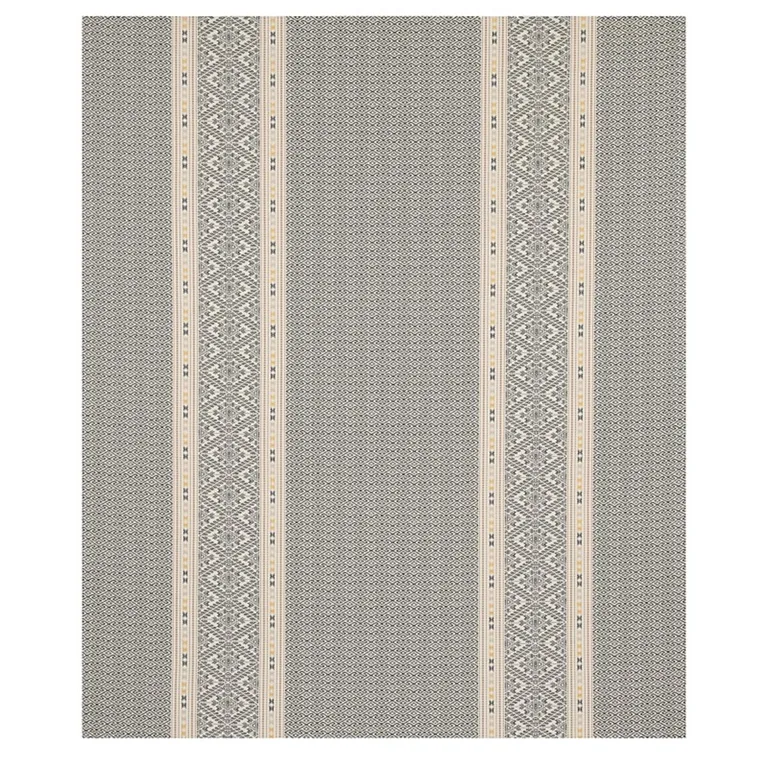 Schumacher 80610 Ruiz Jacquard Black fabric swatch