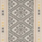 Schumacher 80610 Ruiz Jacquard Black fabric swatch