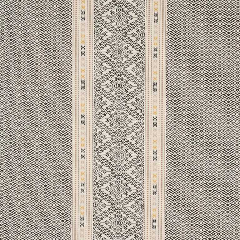 Schumacher 80610 Ruiz Jacquard Black fabric swatch
