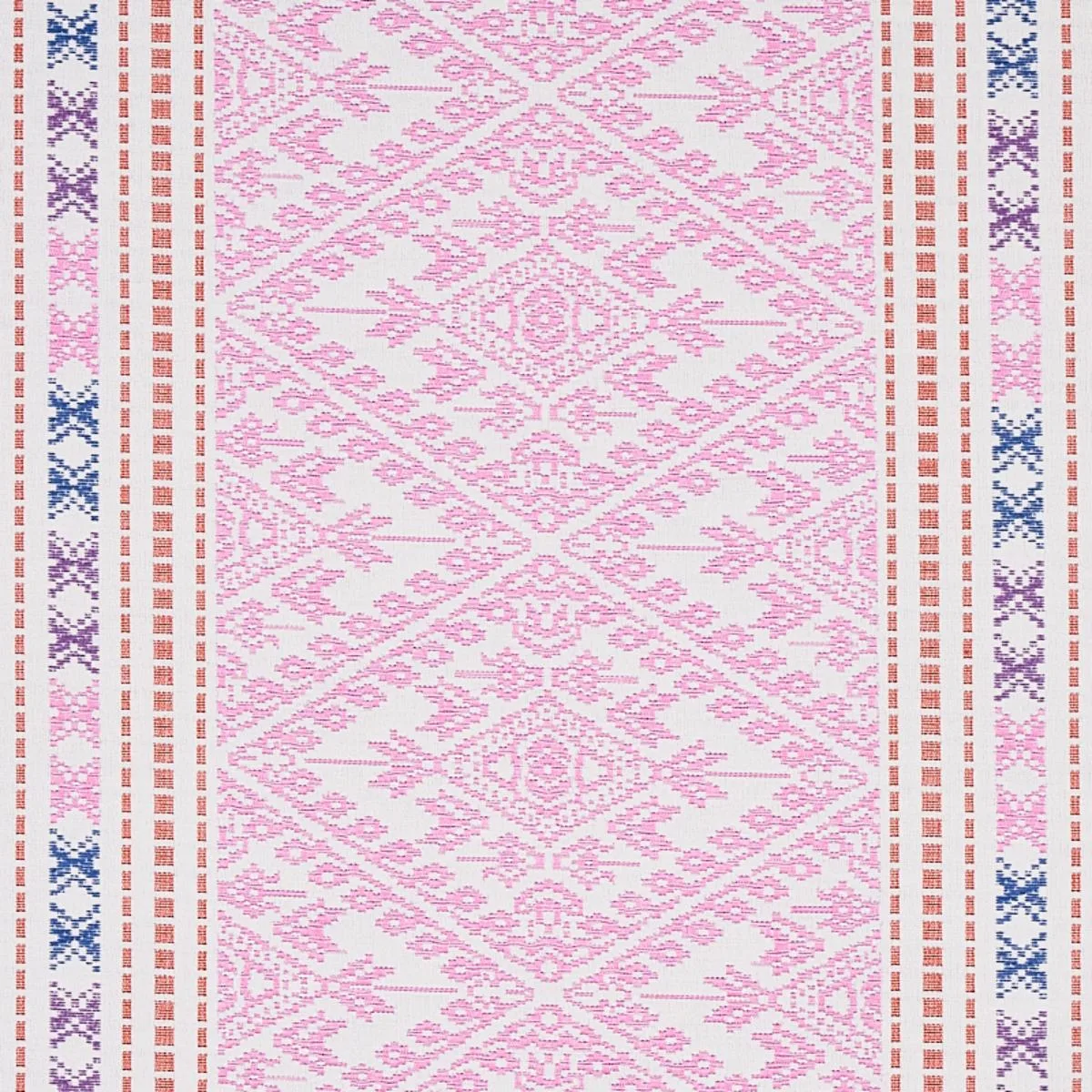 Schumacher 80612 Ruiz Jacquard Pink fabric swatch
