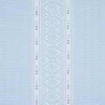 Schumacher 80611 Ruiz Jacquard Sky fabric swatch