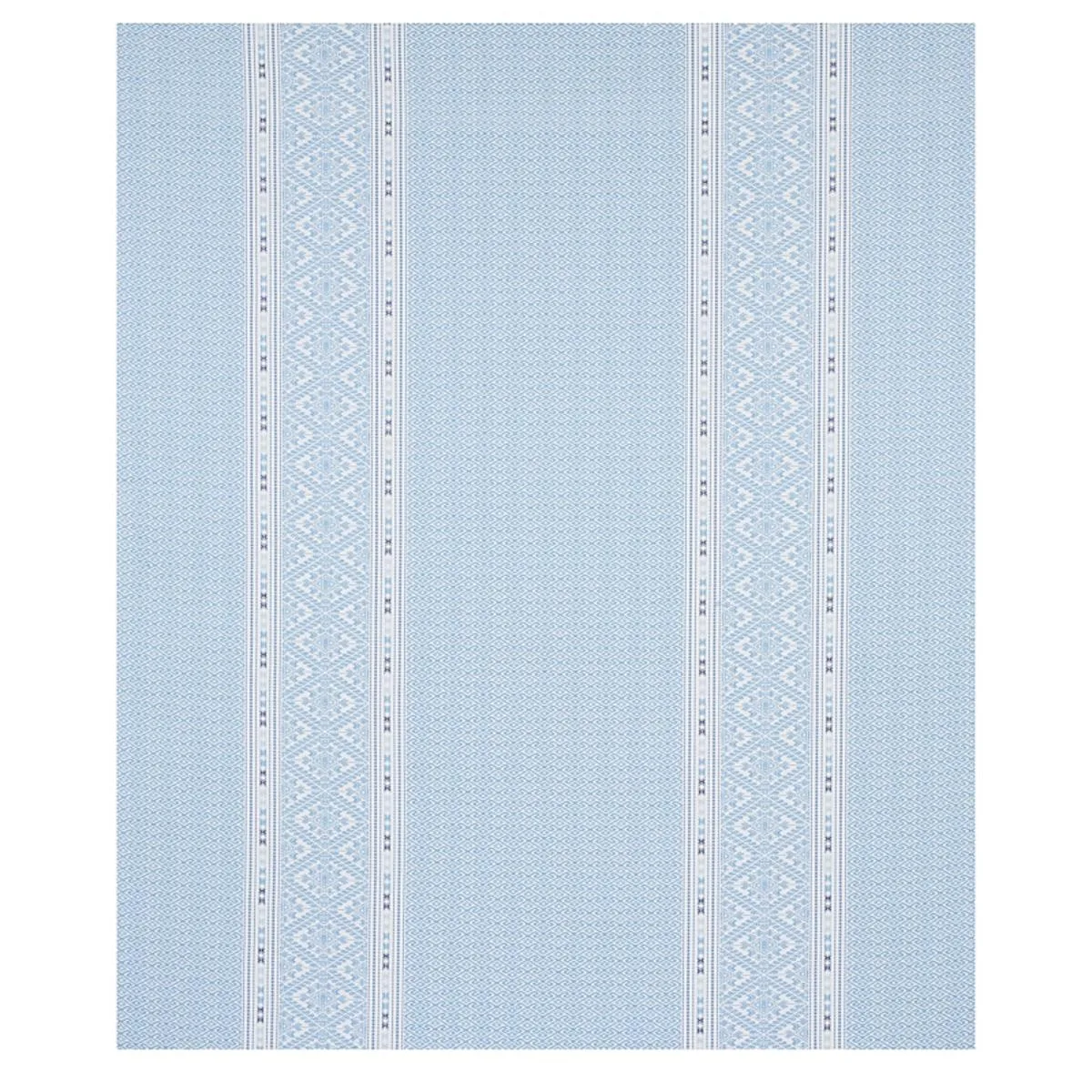 Schumacher 80611 Ruiz Jacquard Sky fabric swatch