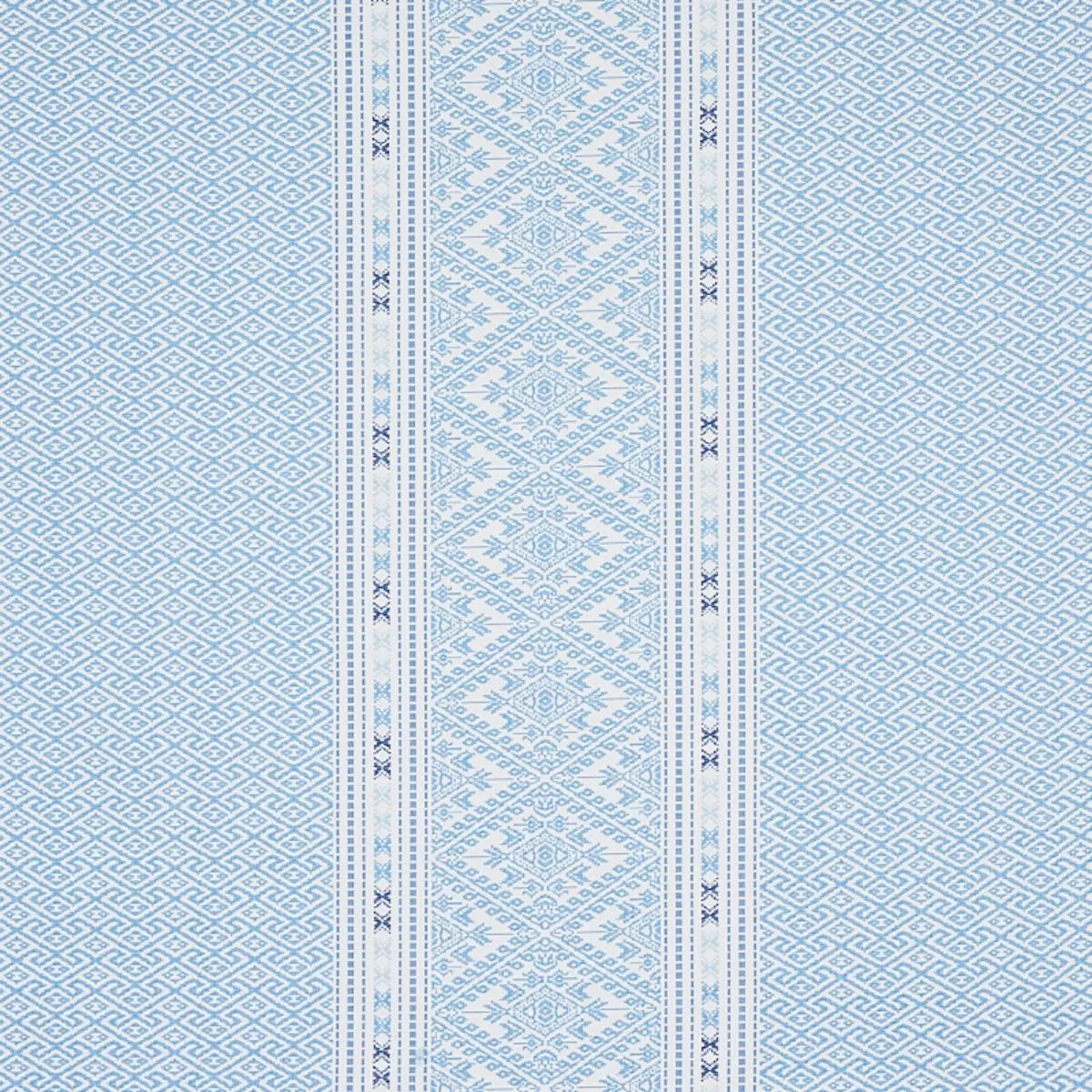 Schumacher 80611 Ruiz Jacquard Sky fabric swatch