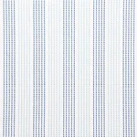 Schumacher 75320 Running Stitch Blues fabric swatch