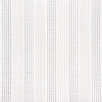 Schumacher 75323 Running Stitch Charcoal & Sand fabric swatch