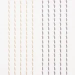 Schumacher 75323 Running Stitch Charcoal & Sand fabric swatch