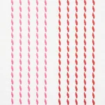 Schumacher 75321 Running Stitch Red & Pink fabric swatch