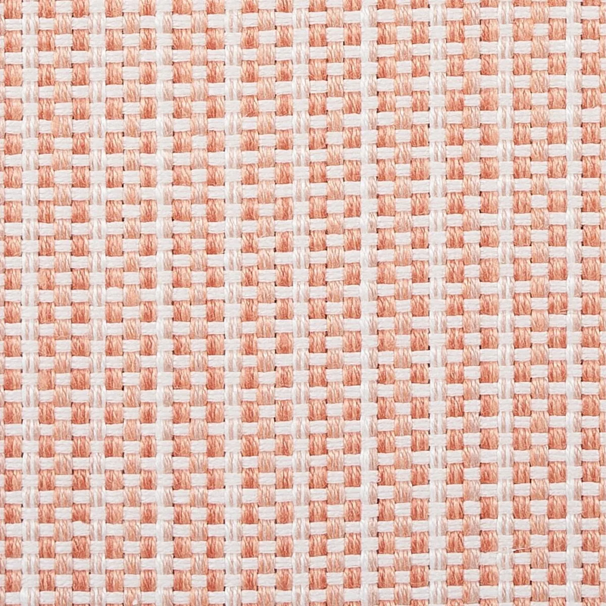 Schumacher 73884 Rustic Basketweave Coral fabric swatch