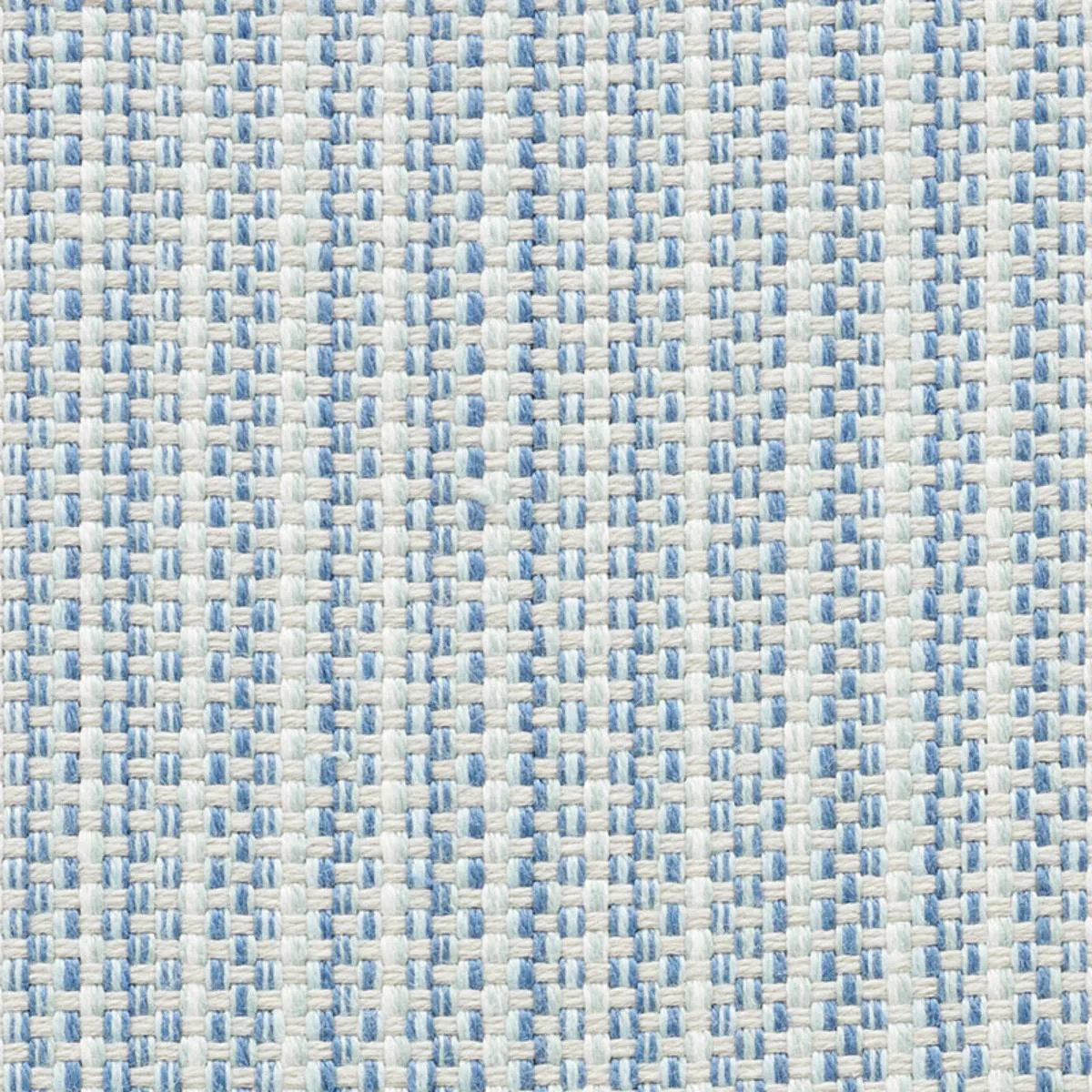 Schumacher 73882 Rustic Basketweave Sky fabric swatch