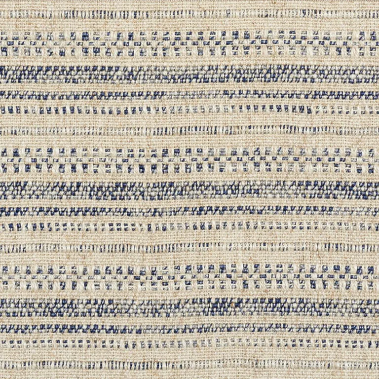 Schumacher 73261 Rustico Indigo fabric swatch