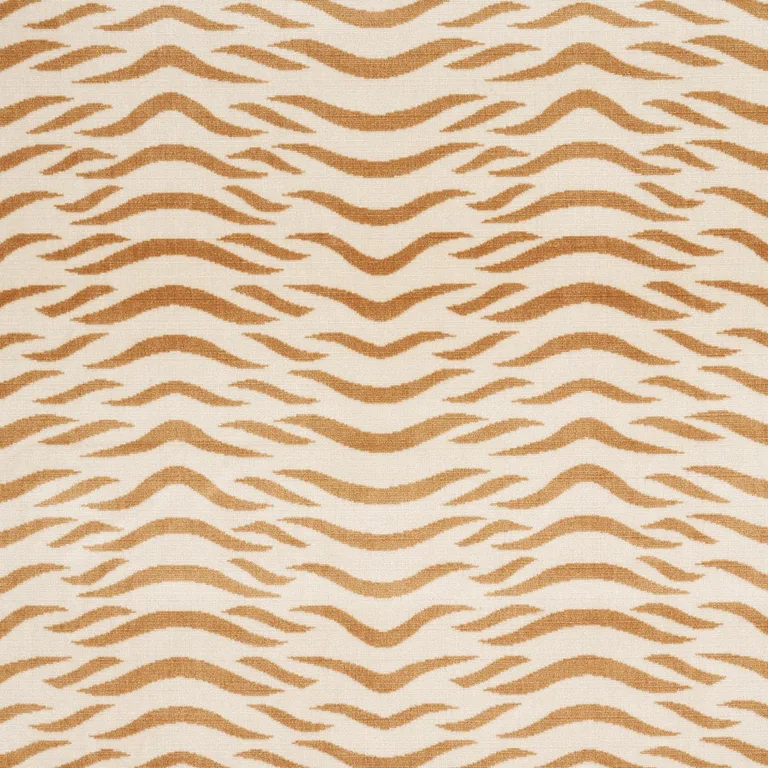 Schumacher 82951 Sabi Tiger Velvet Camel fabric swatch