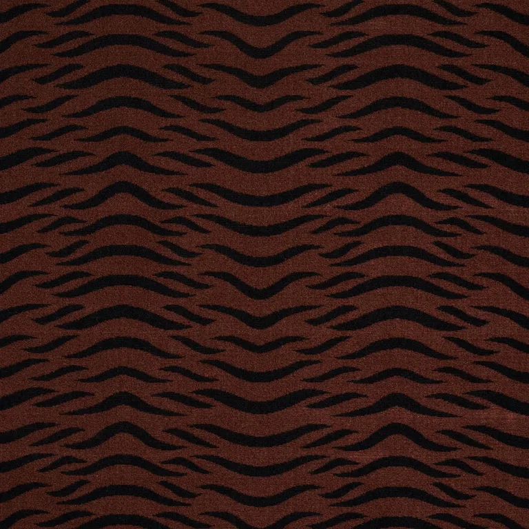 Schumacher 82950 Sabi Tiger Velvet Java fabric swatch