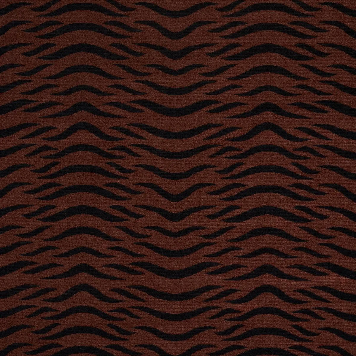 Schumacher 82950 Sabi Tiger Velvet Java fabric swatch