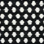 Schumacher 54601 Sabina Ivory & Black fabric swatch