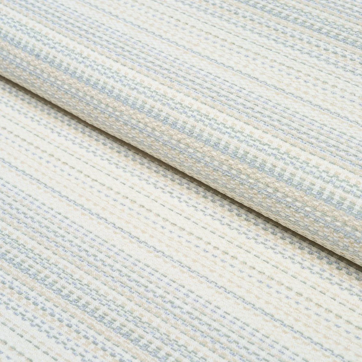 Schumacher 87640 Sabine Performance Stripe Mineral fabric swatch