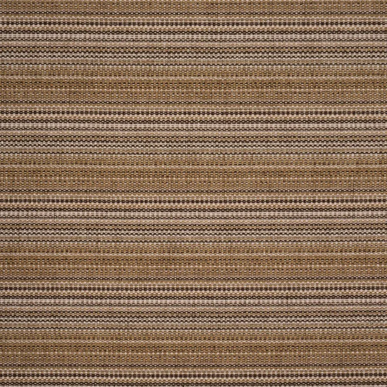 Schumacher 87642 Sabine Performance Stripe Sepia fabric swatch